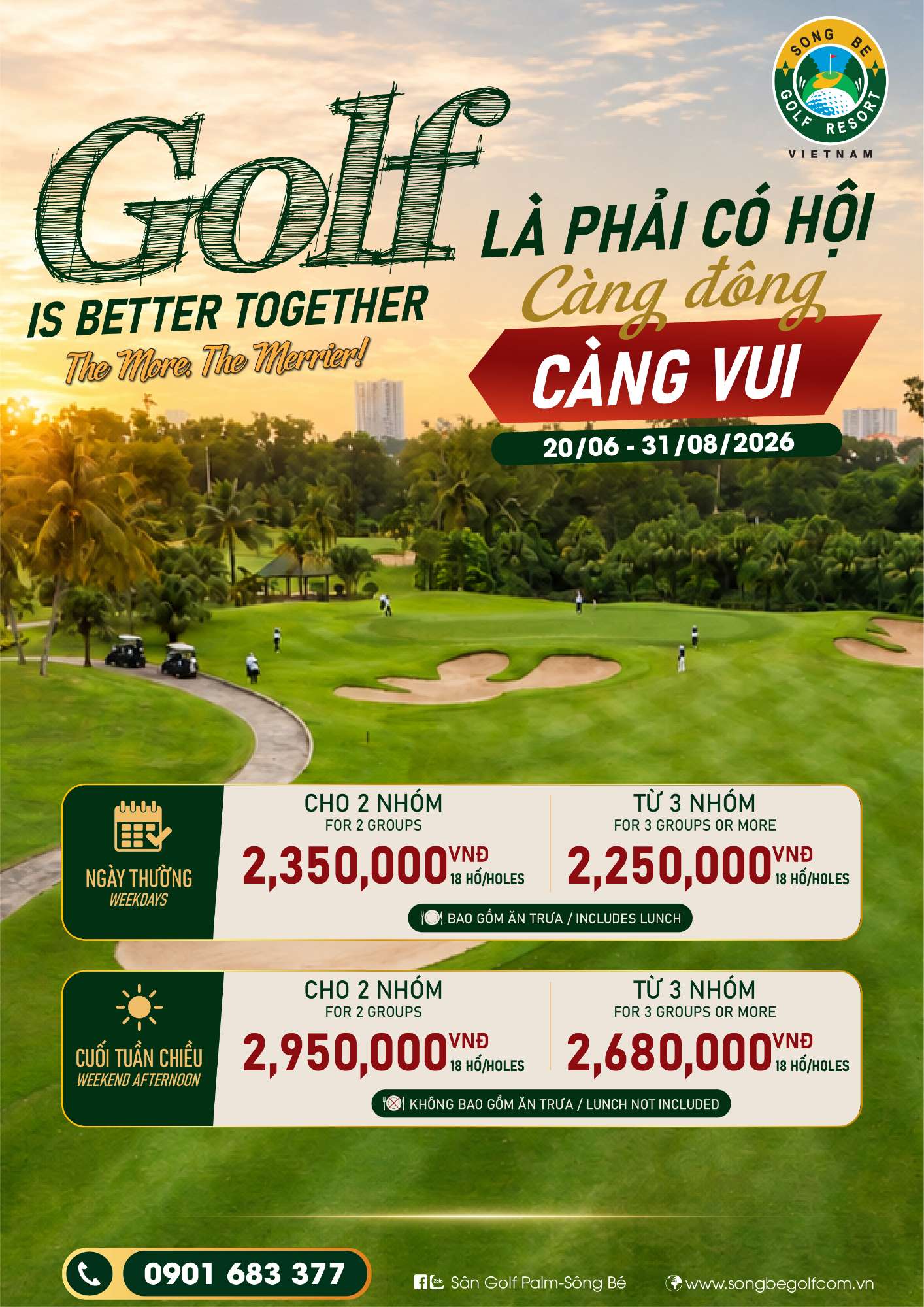 ⛳ GOLF IS BETTER TOGETHER – THE MORE, THE MERRIER