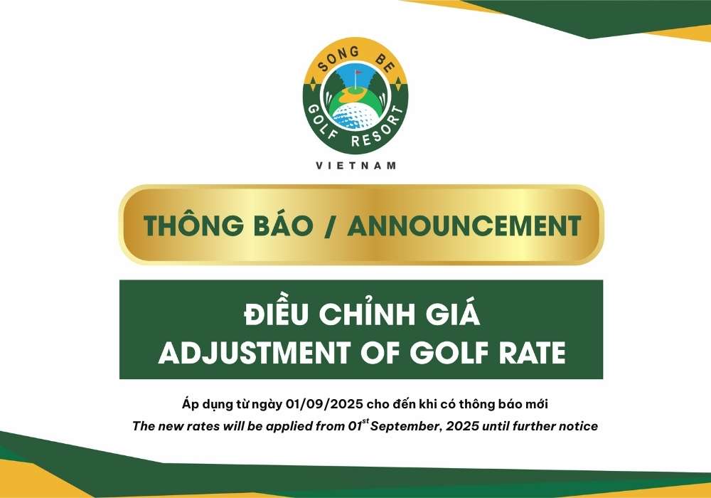 THÔNG BÁO ĐIỀU CHỈNH GIÁ GÔN KỂ TỪ NGÀY 01 THÁNG 9 NĂM 2025
